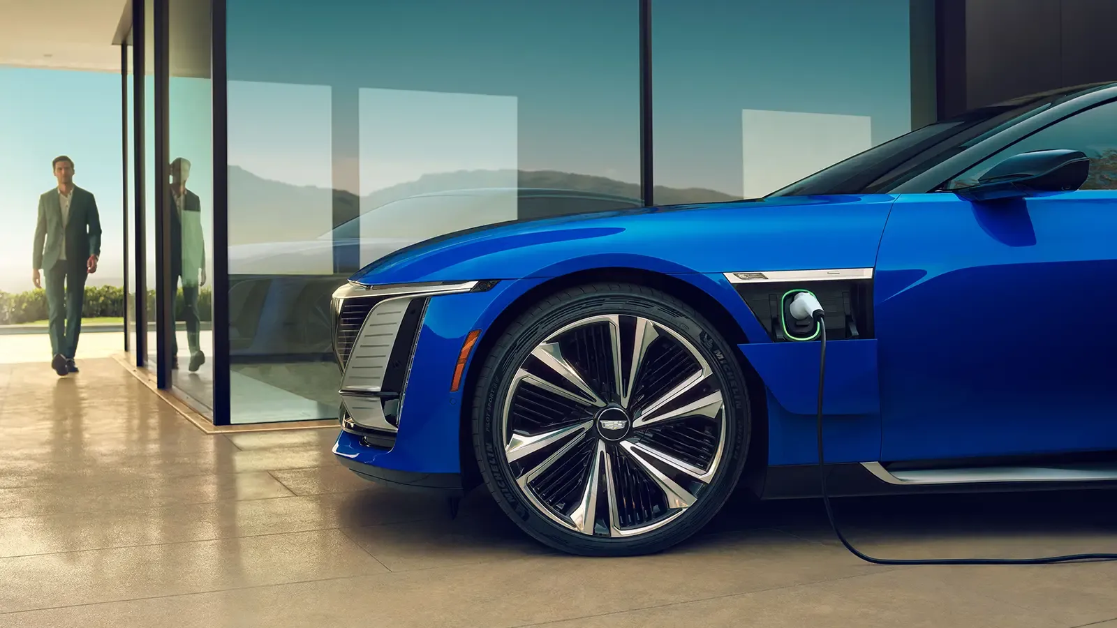 Cadillac Celestiq Plugged into Home Charger