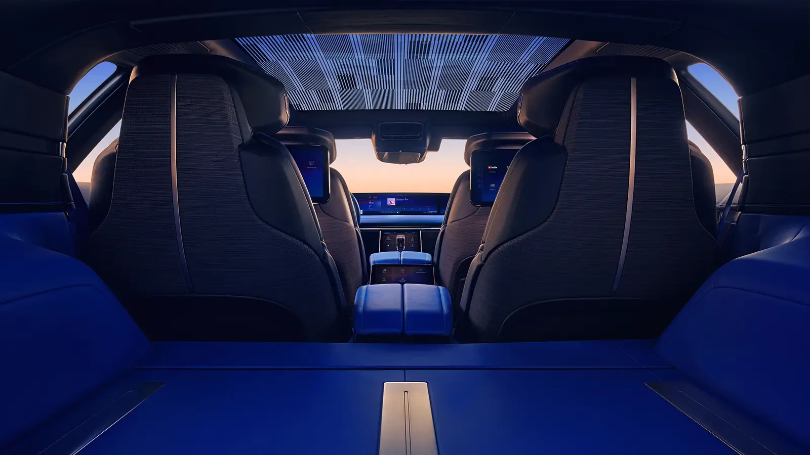 Cadillac Celestiq Blue Interior Seating and Layout