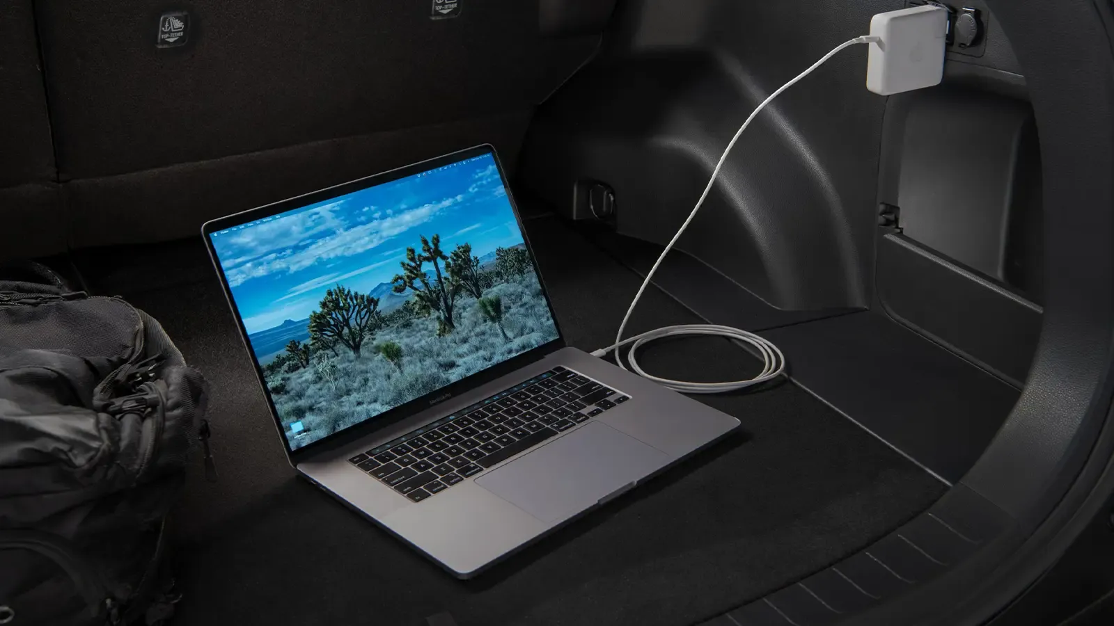 charging laptop in trunk of toyota RAV4