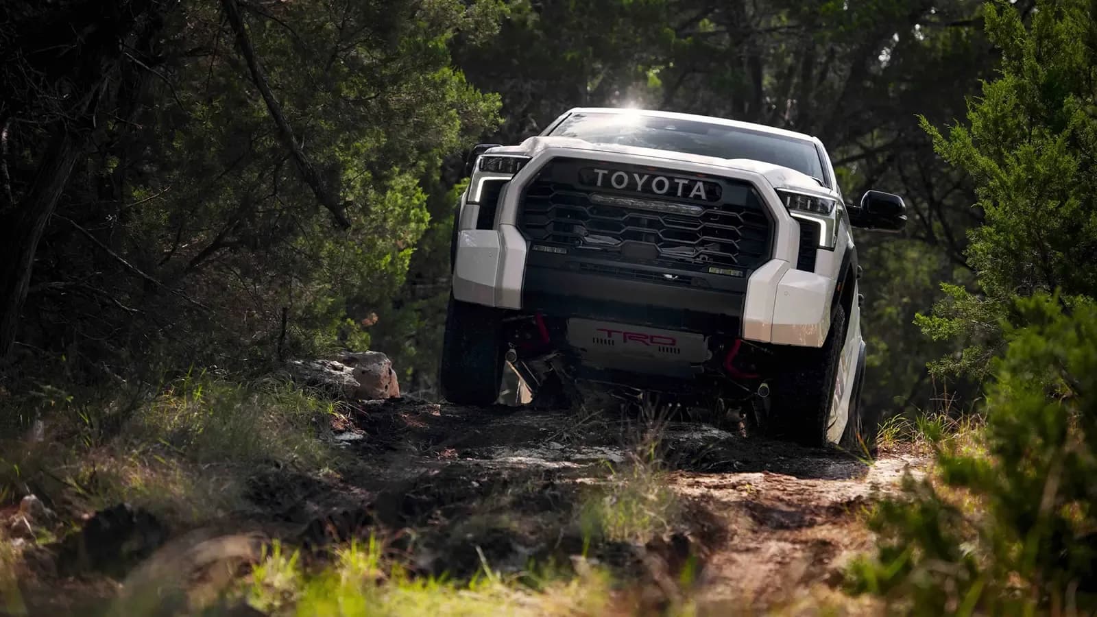 Toyota Tundra driving on rough terrain