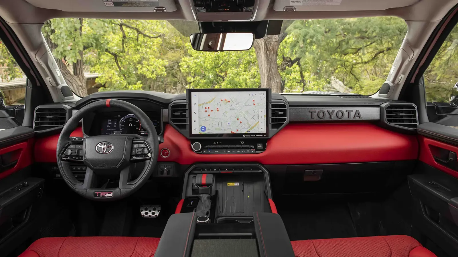 Toyota Tundra red interior