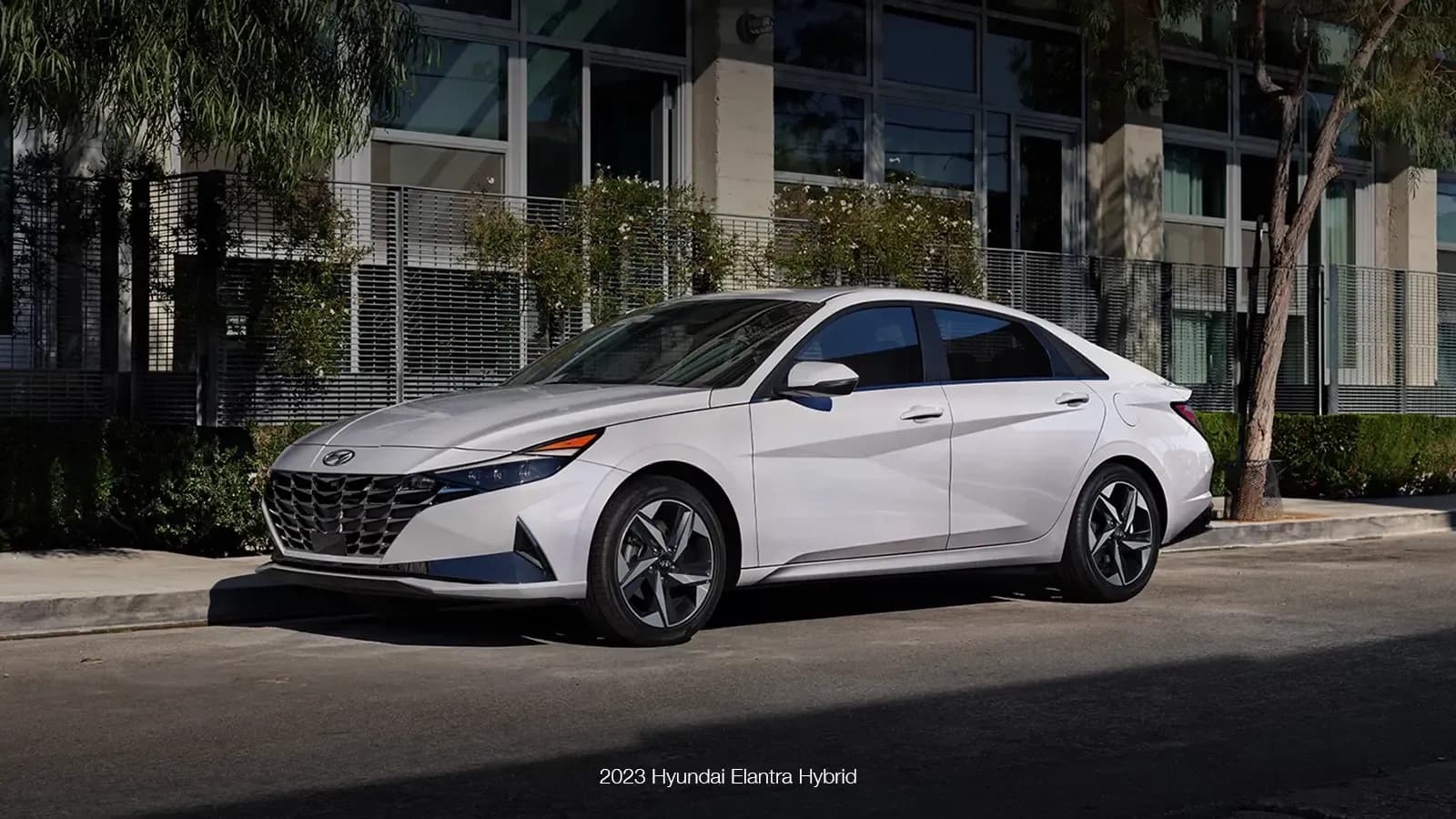 2023 Hyundai Elantra Hybrid parked on street