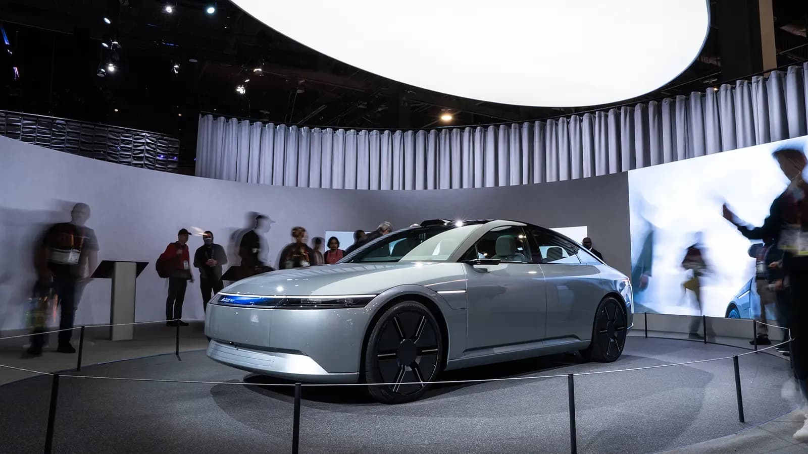 Afeela Prototype in a showroom