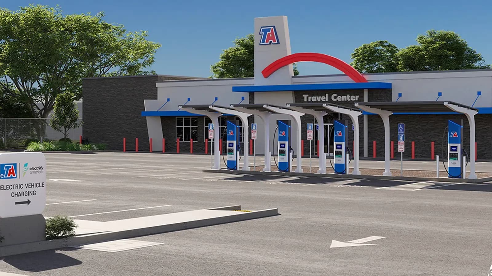 Service building of TravelCenters of America.