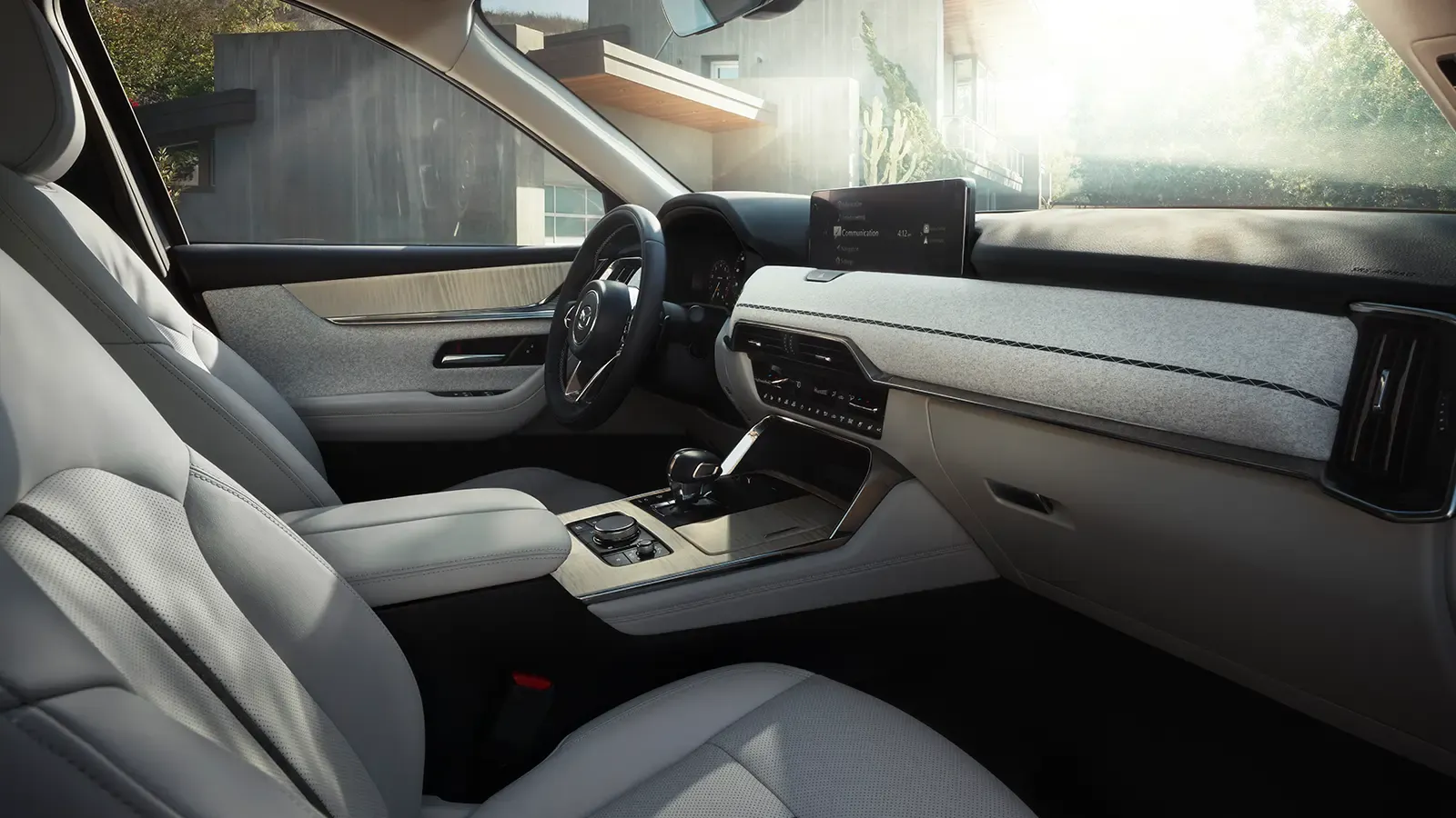 Interior shot of the driver