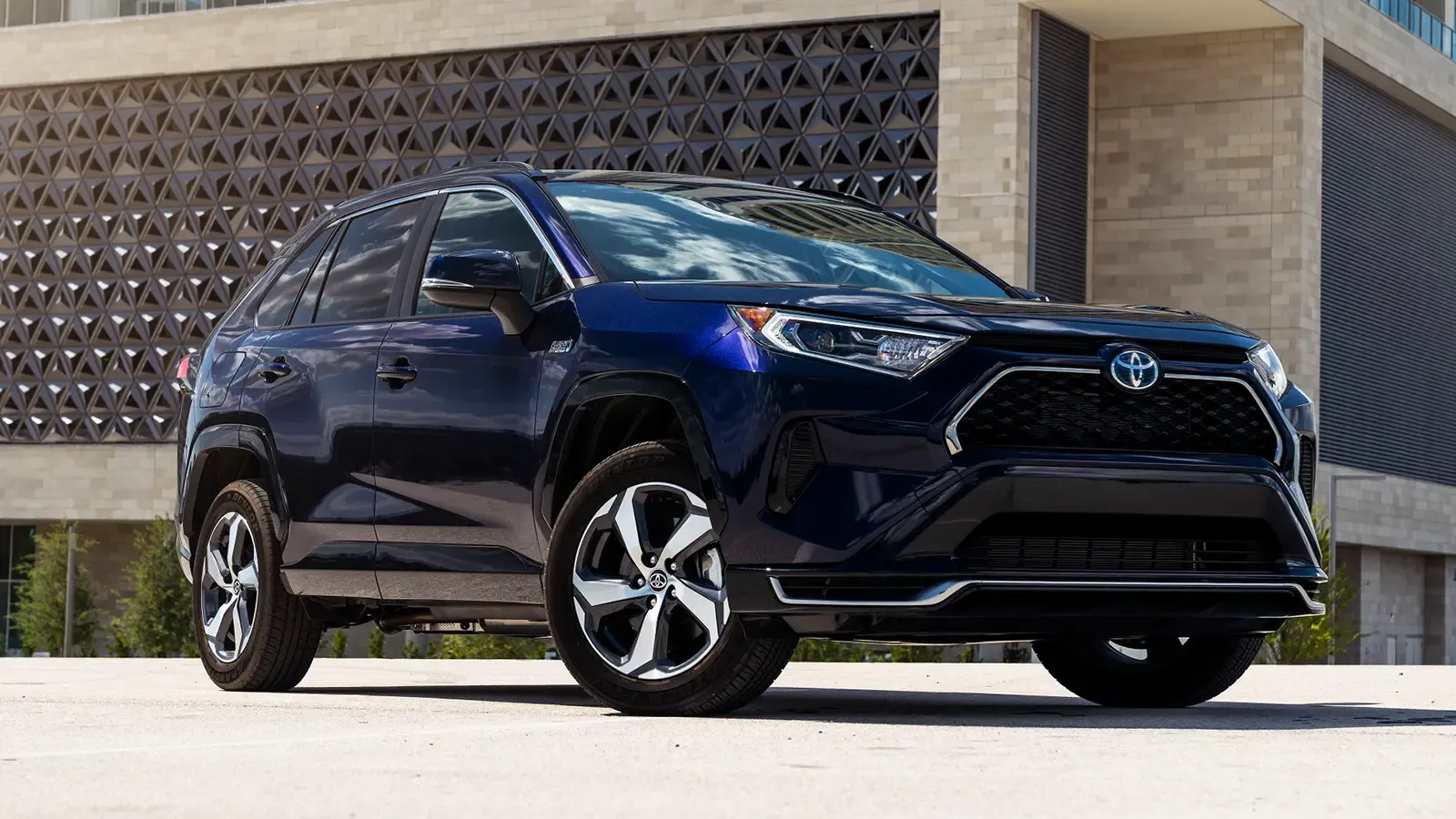 Toyota RAV4 Prime Parked in Front of Building