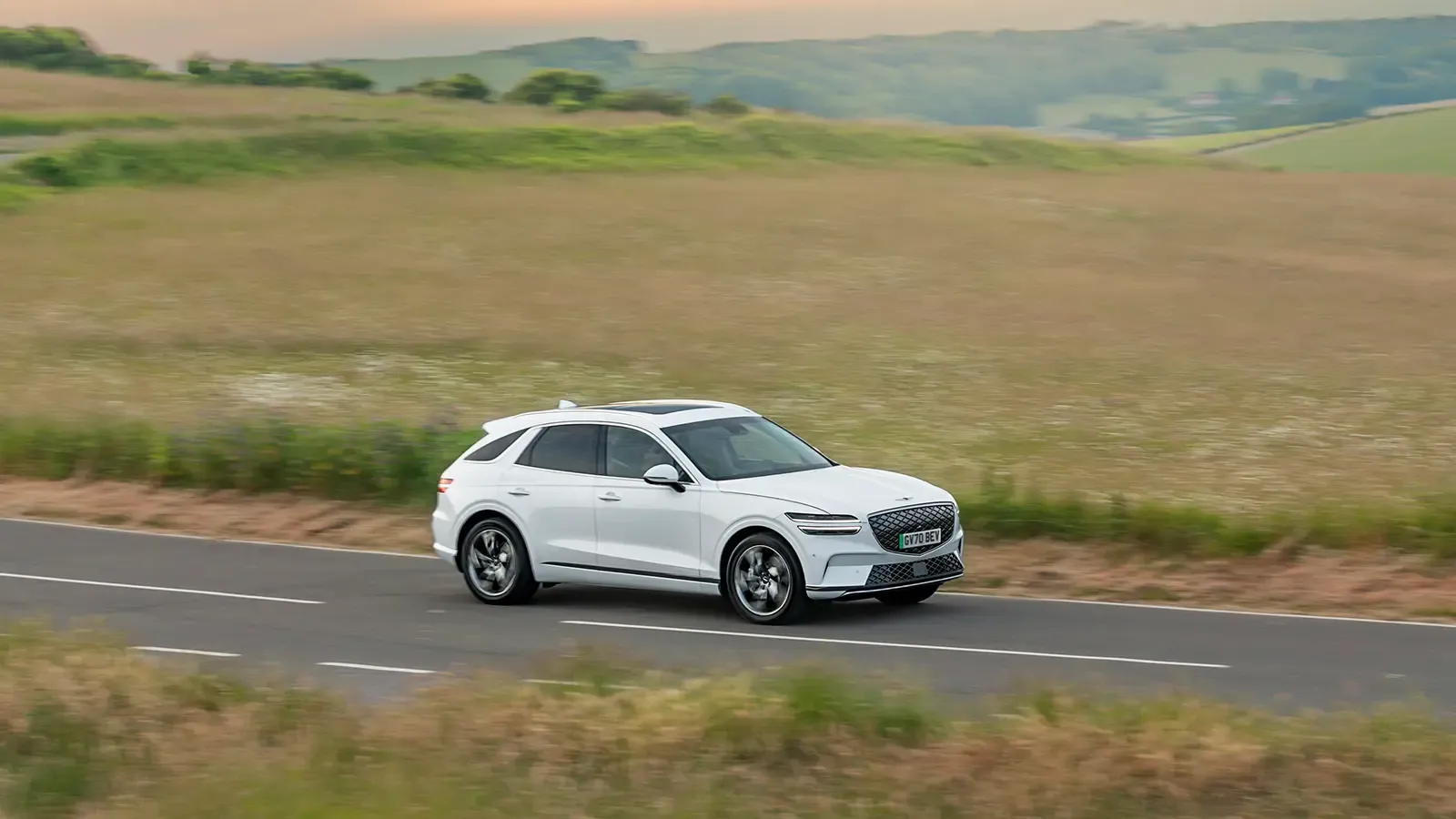 Genesis Electrified GV70 on the road