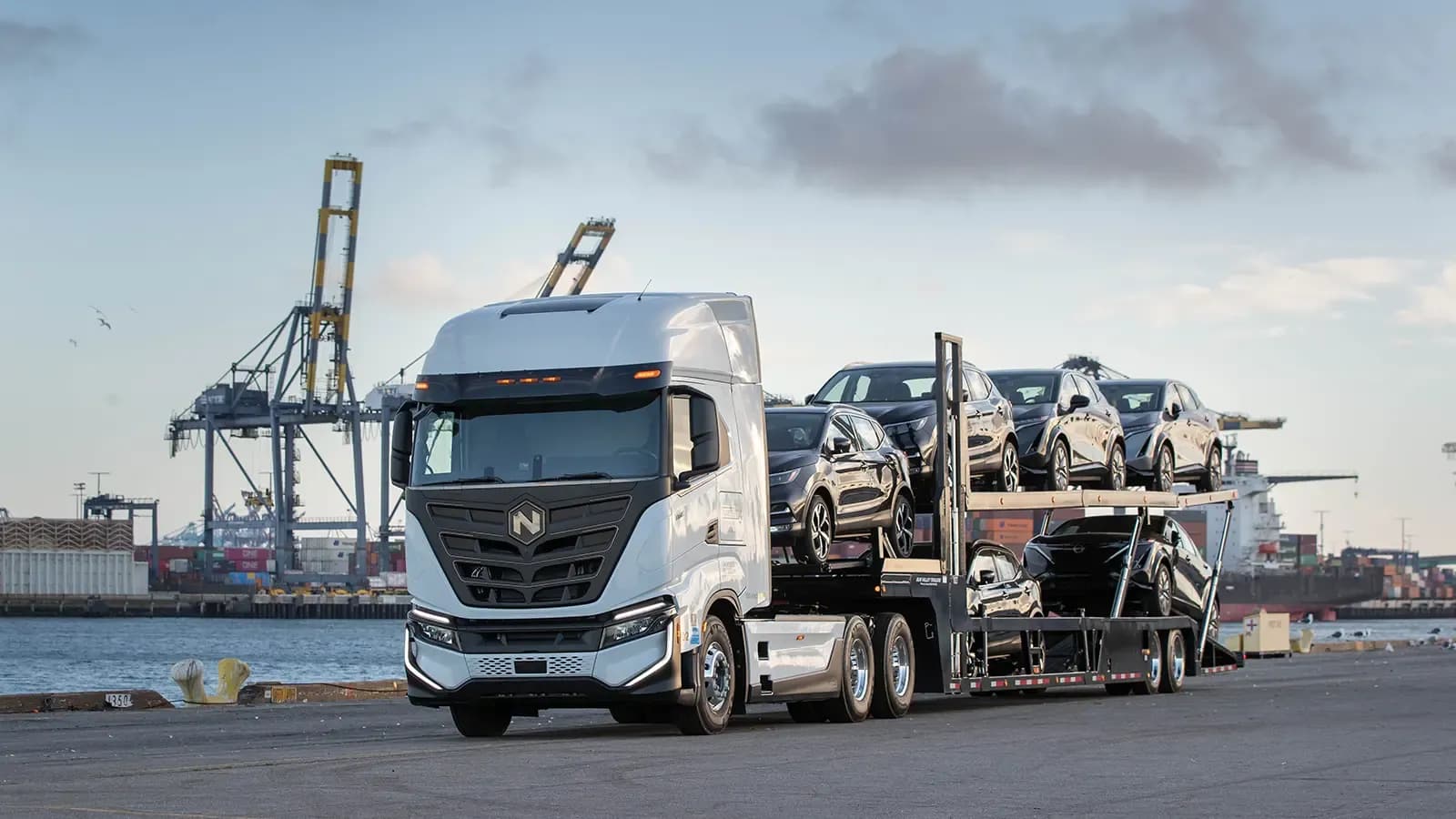 Nissan Delivering Electric Cars with Electric Trucks