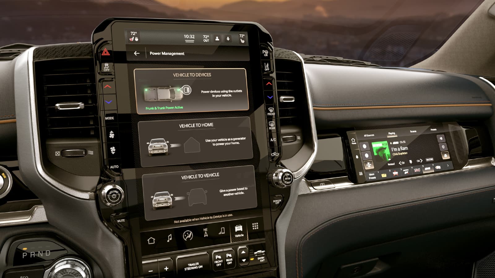 Ram 1500 REV infotainment system