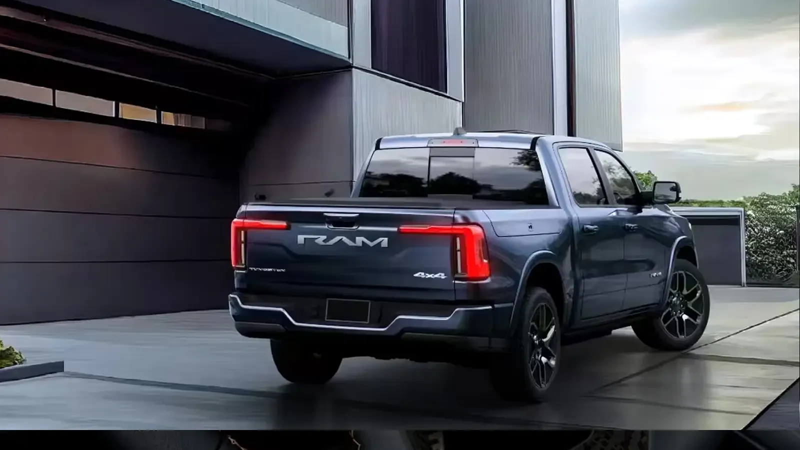 RAM pick up truck back exterior