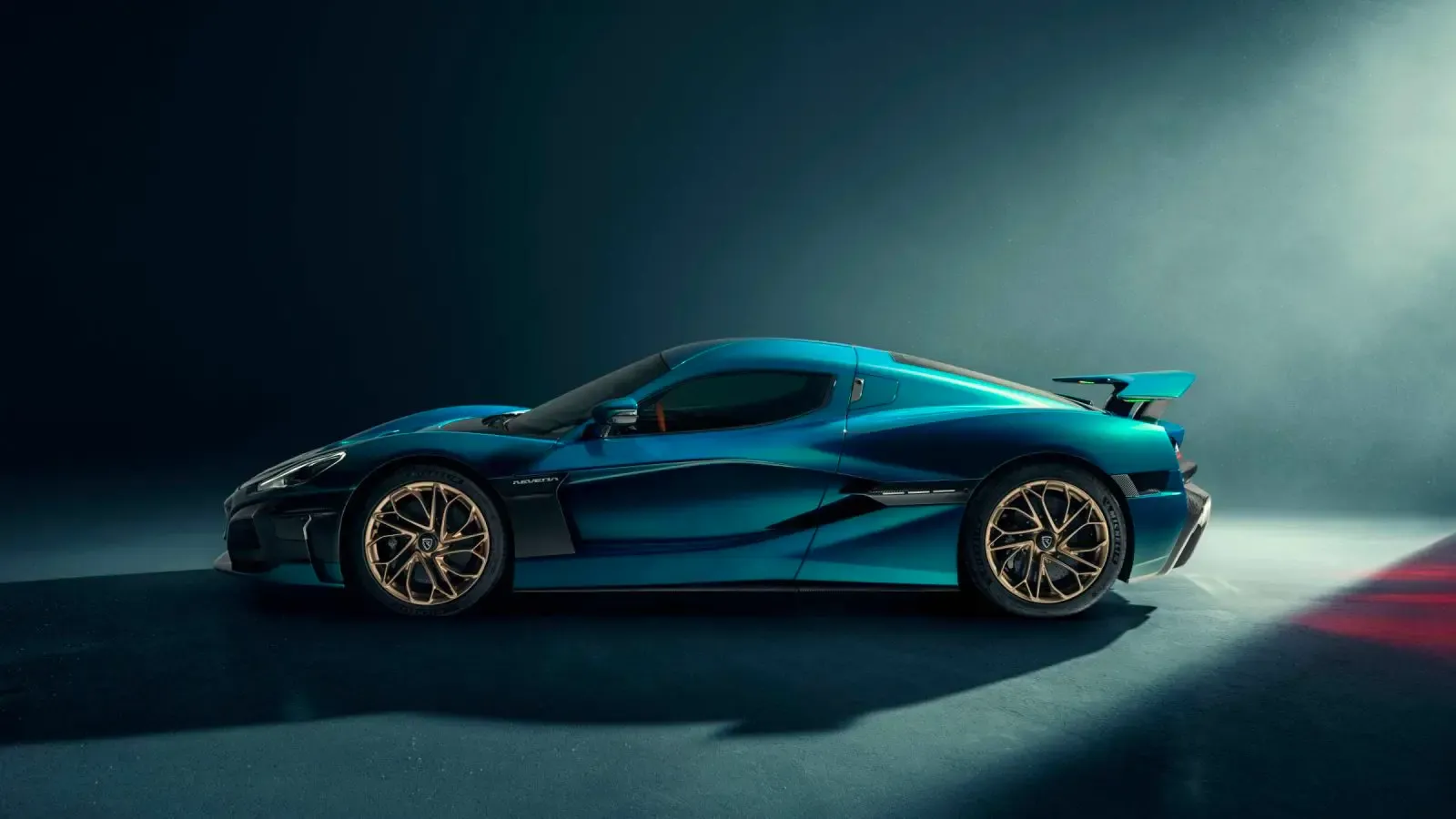 Rimac Nevera side profile in view