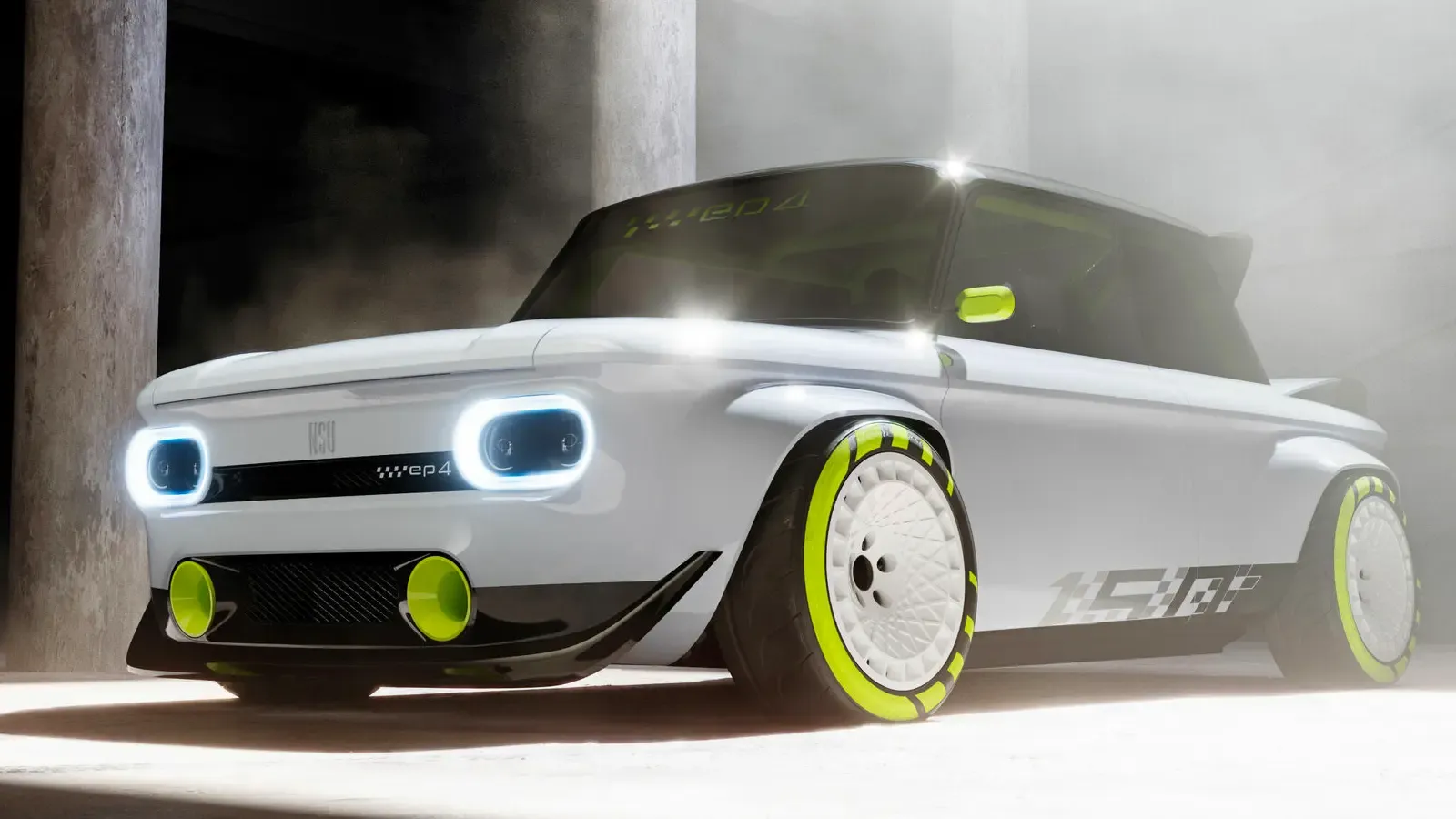 Front exterior of the Audi EP4 concept car