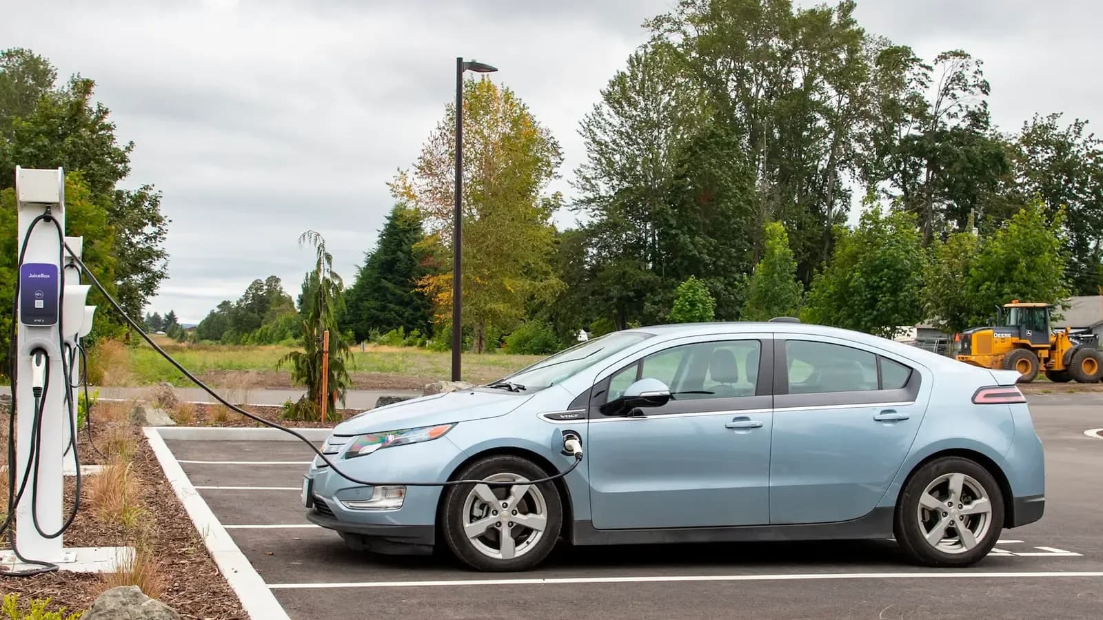 Car charging in a public charging station