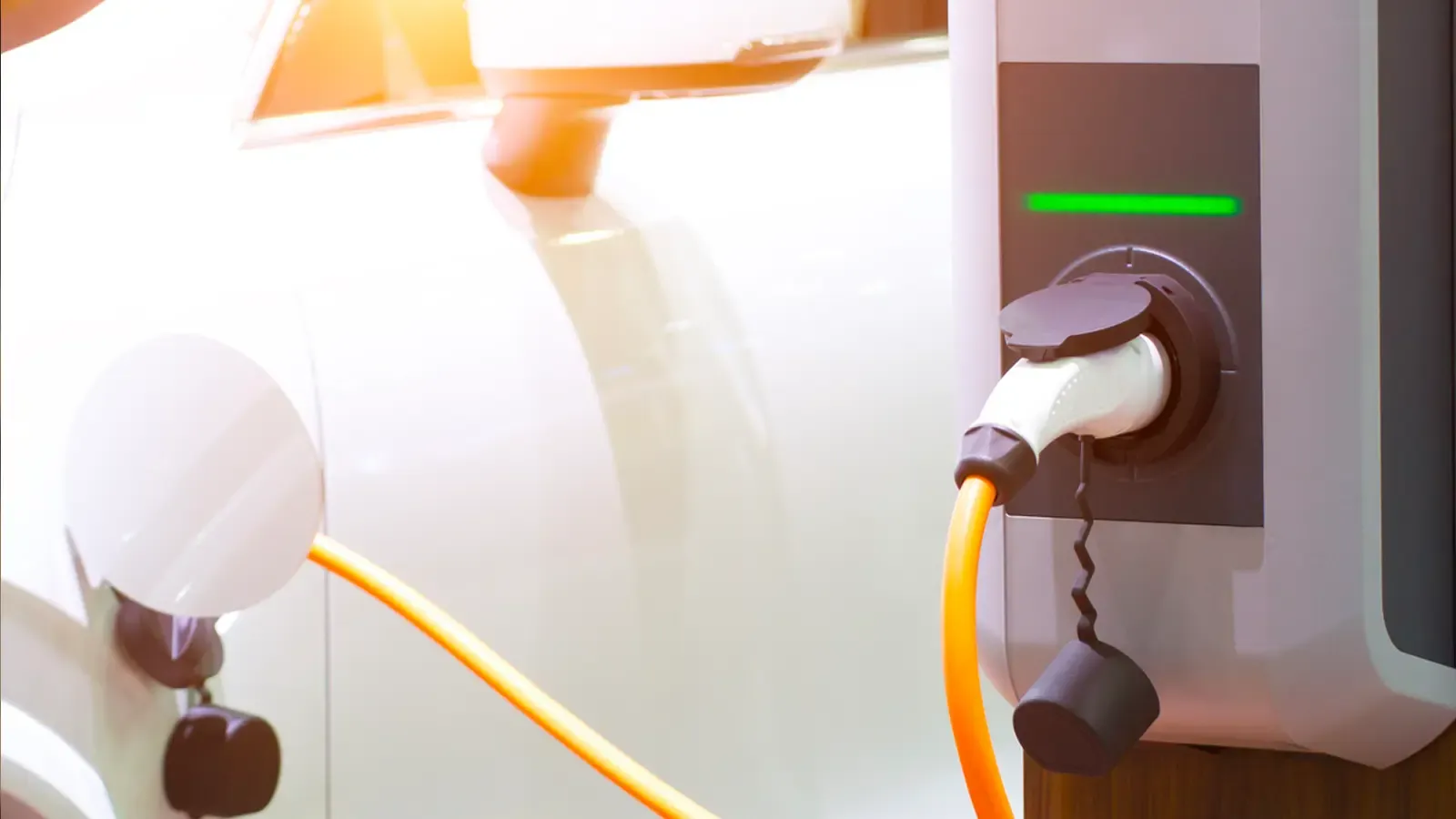 Car charging in public charging station