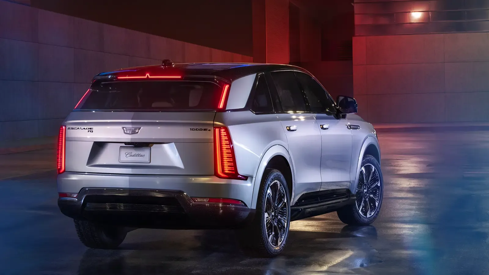 The Cadillac Escalade back view exterior