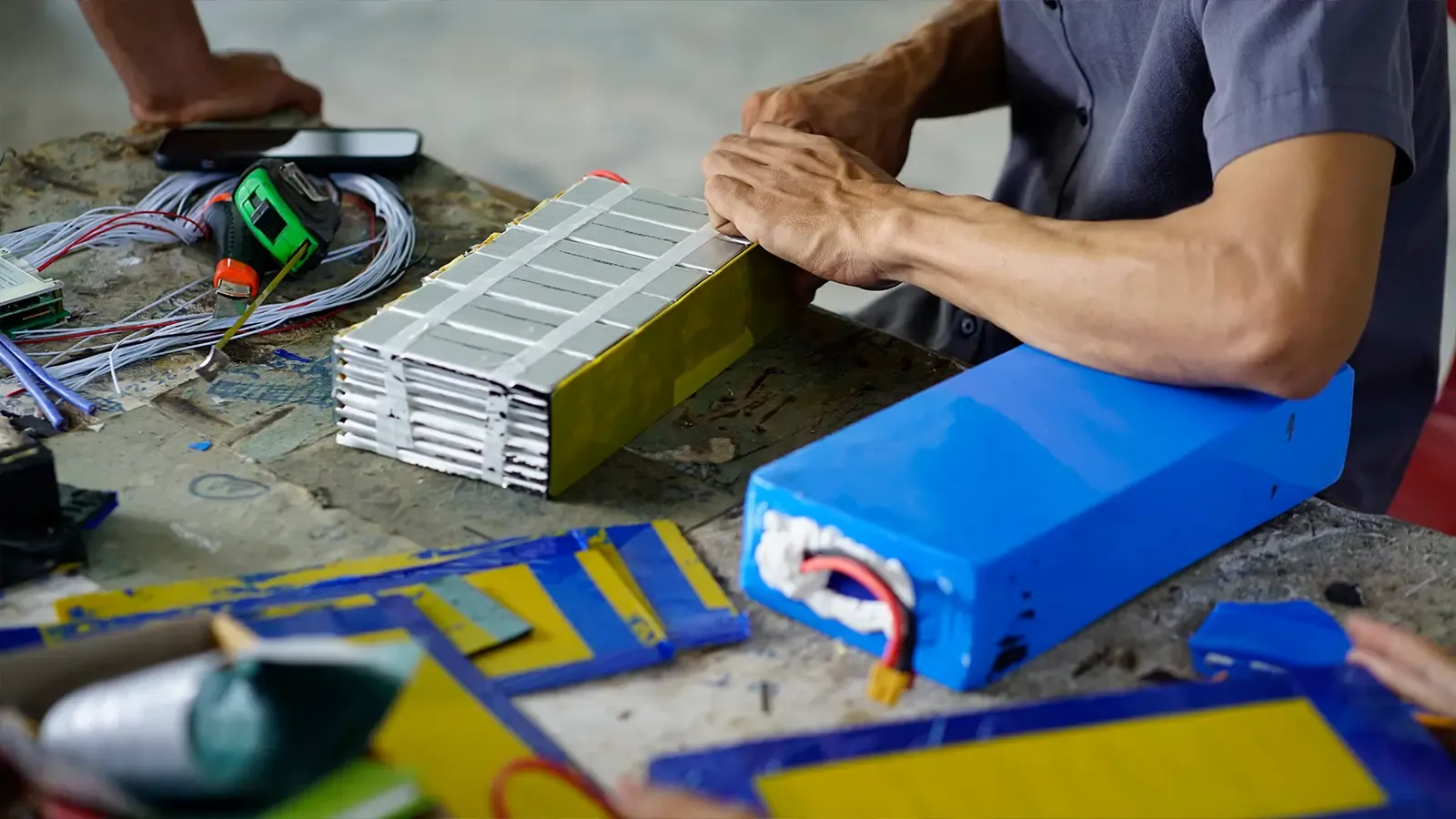 Electric car lithium ion battery