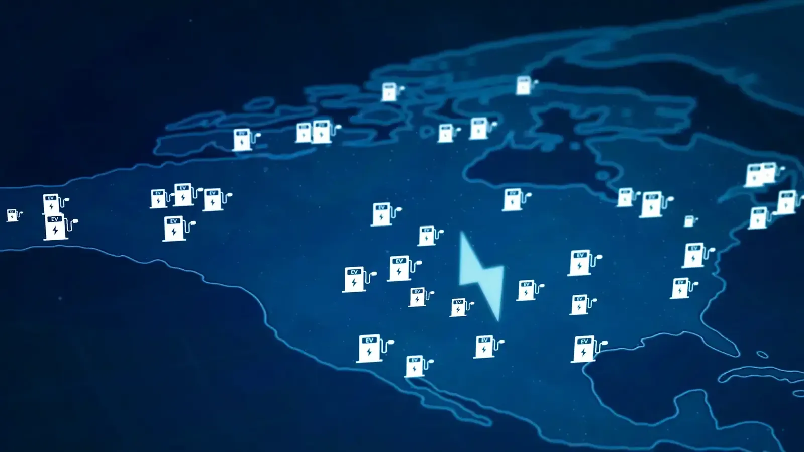 Charging network across America