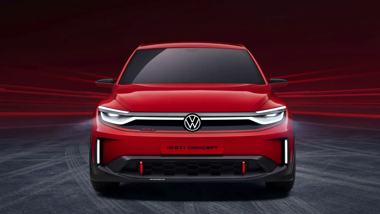 Volkswagen’s Electric GTI concept front exterior view