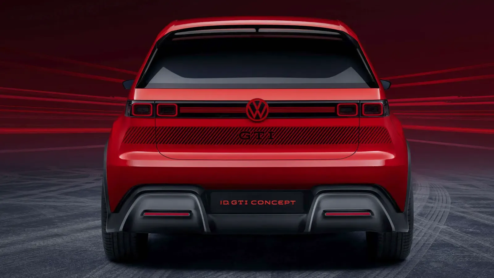 Volkswagen’s Electric GTI concept back exterior view