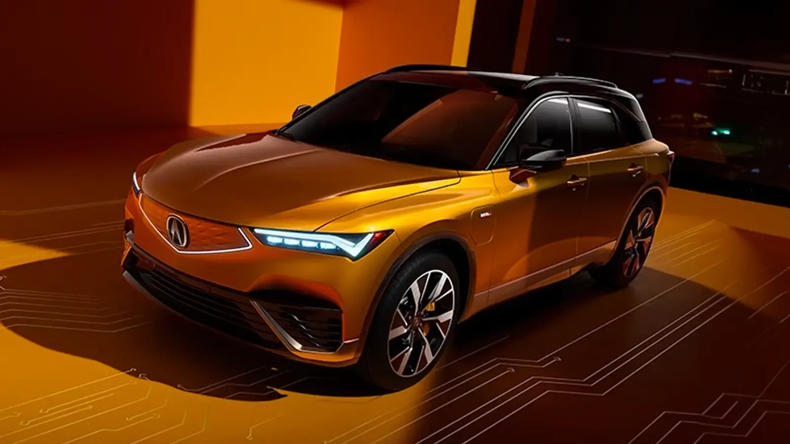 Acura ZDX model exterior view