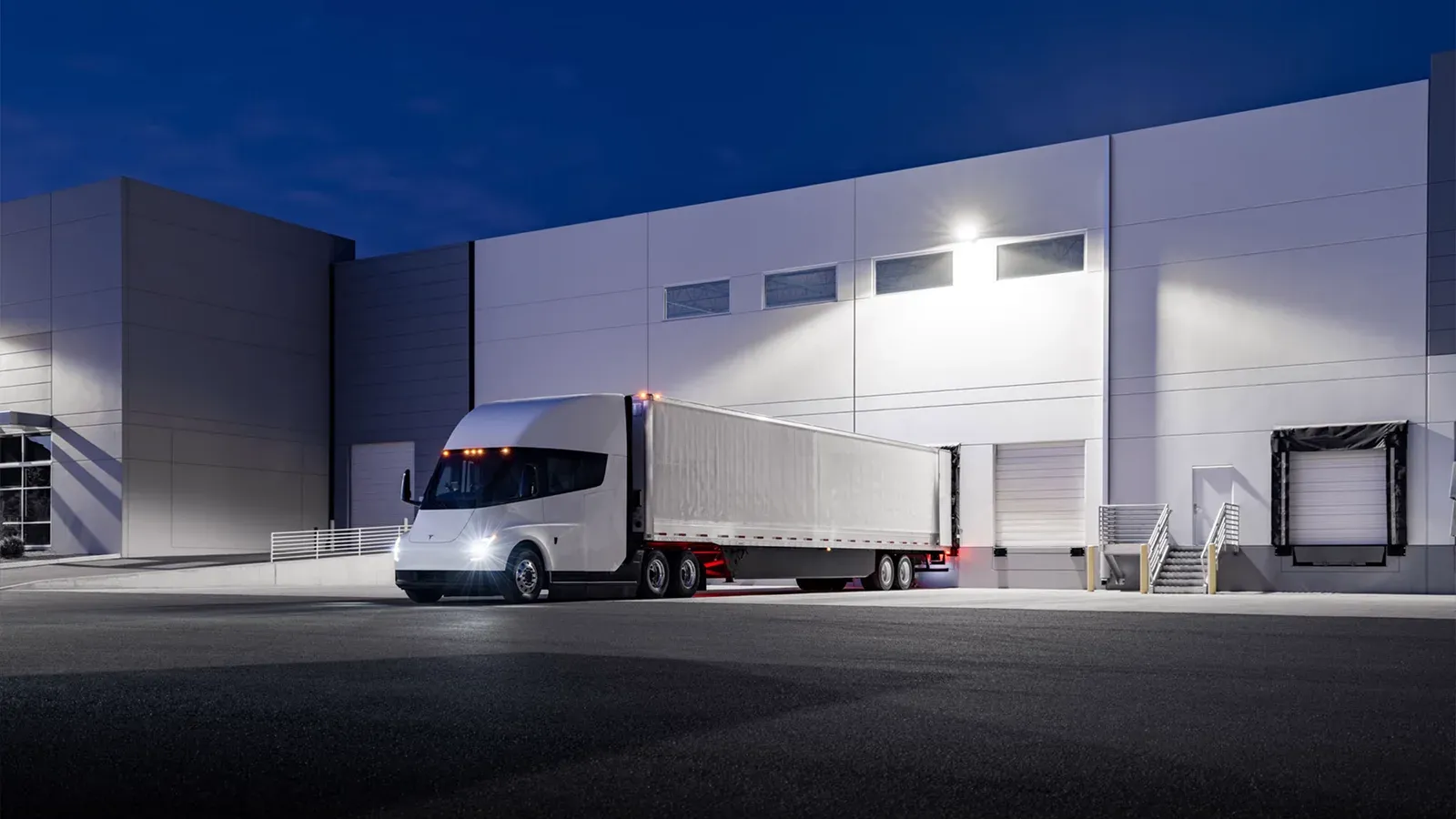 Large Electric Truck Parked