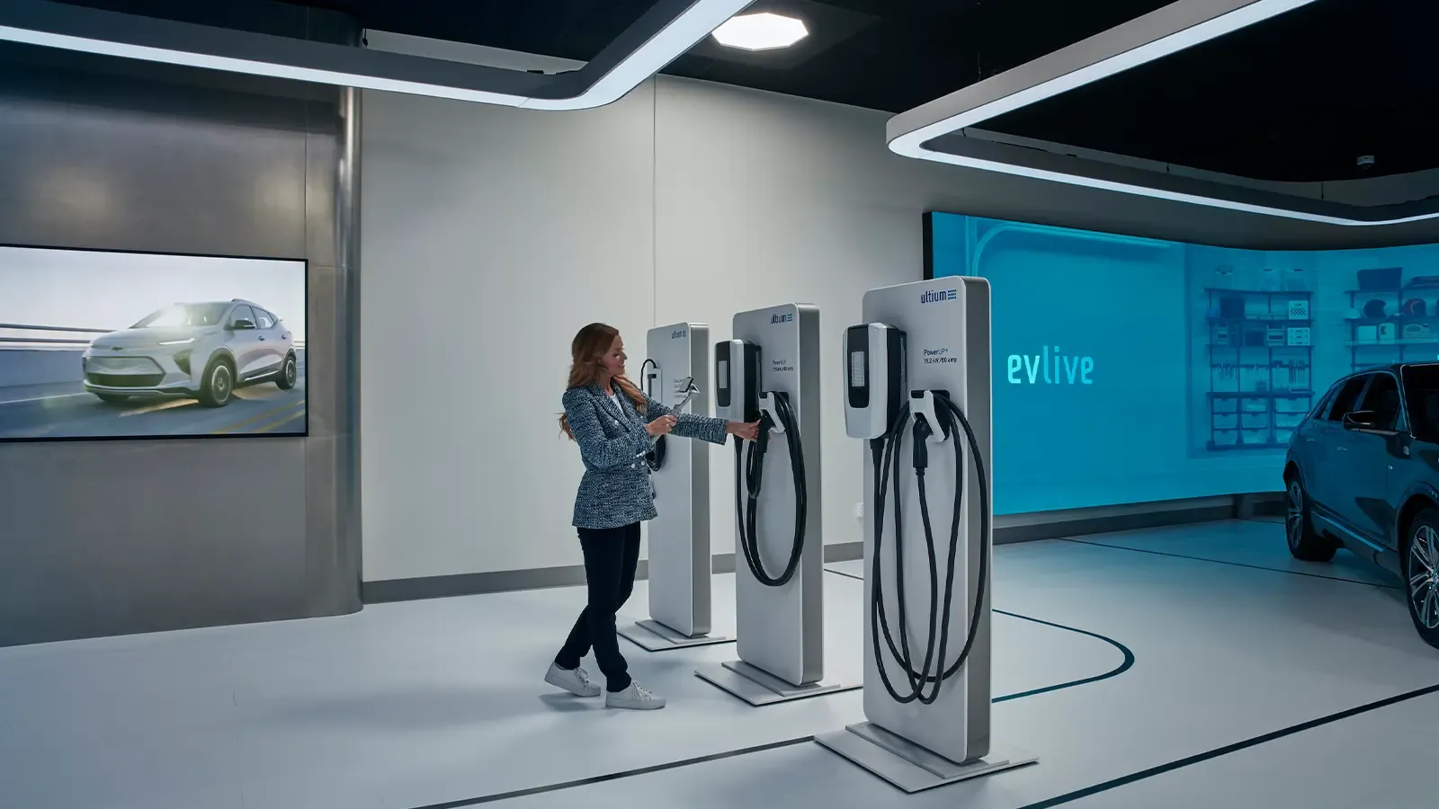 woman at an EV Live studio