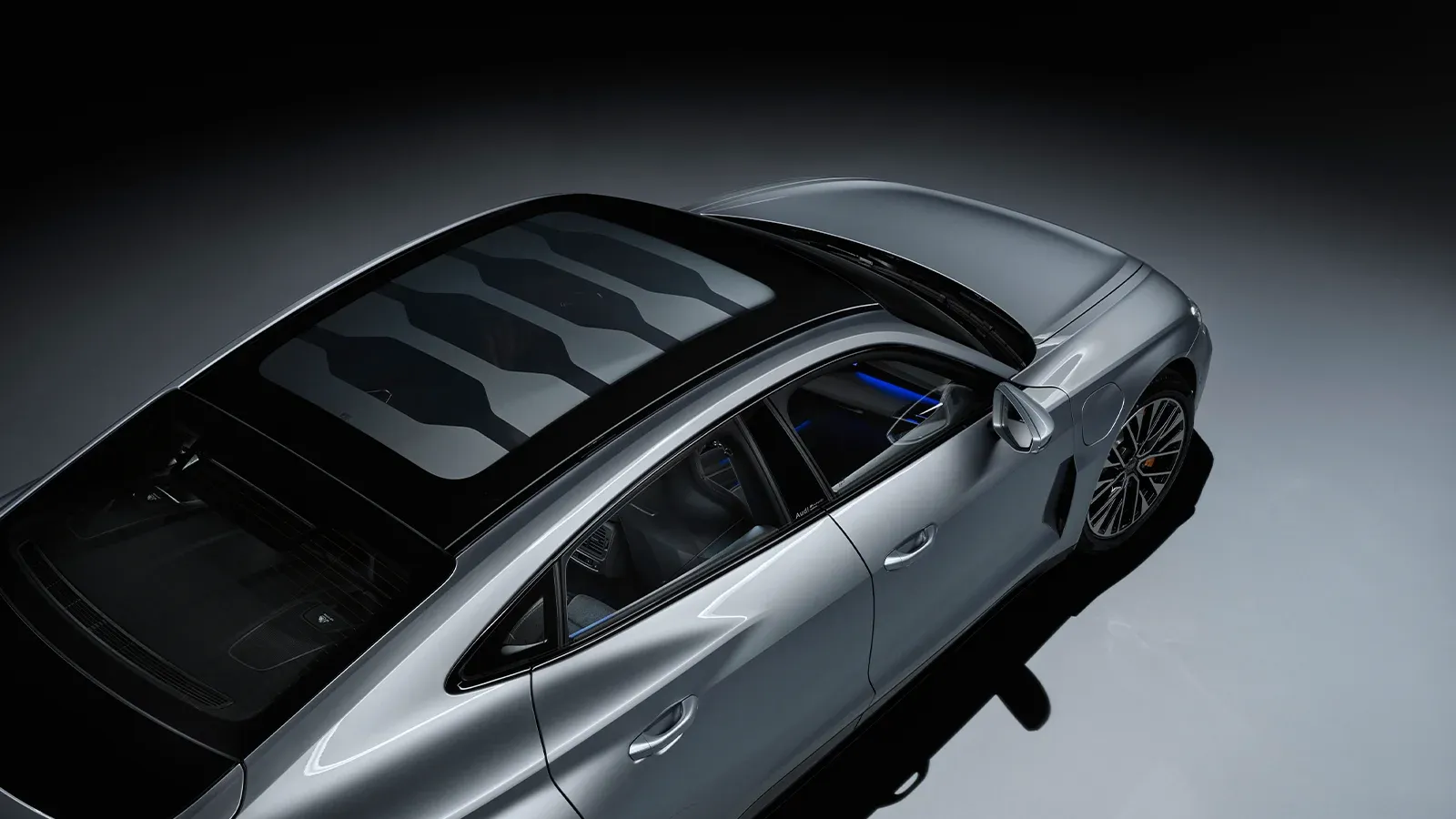 2025 Audi e-tron GT from above