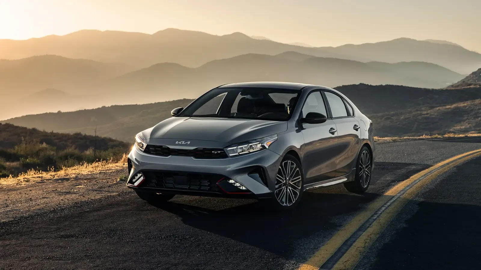 Kia Forte in scenic mountains