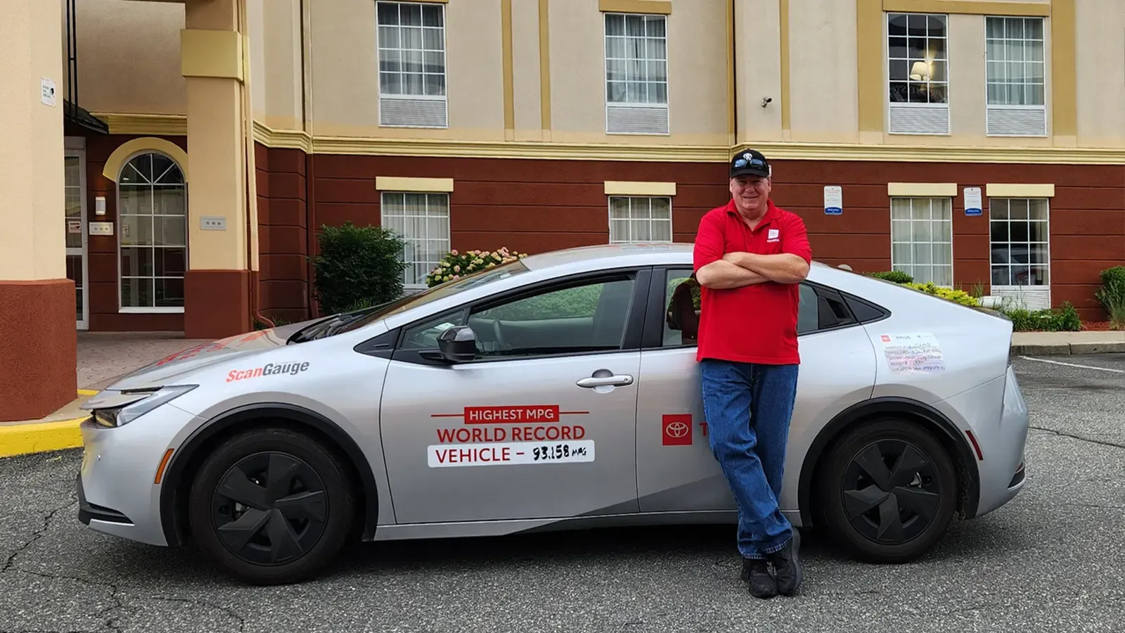 Wayne Gerdes with his Prius