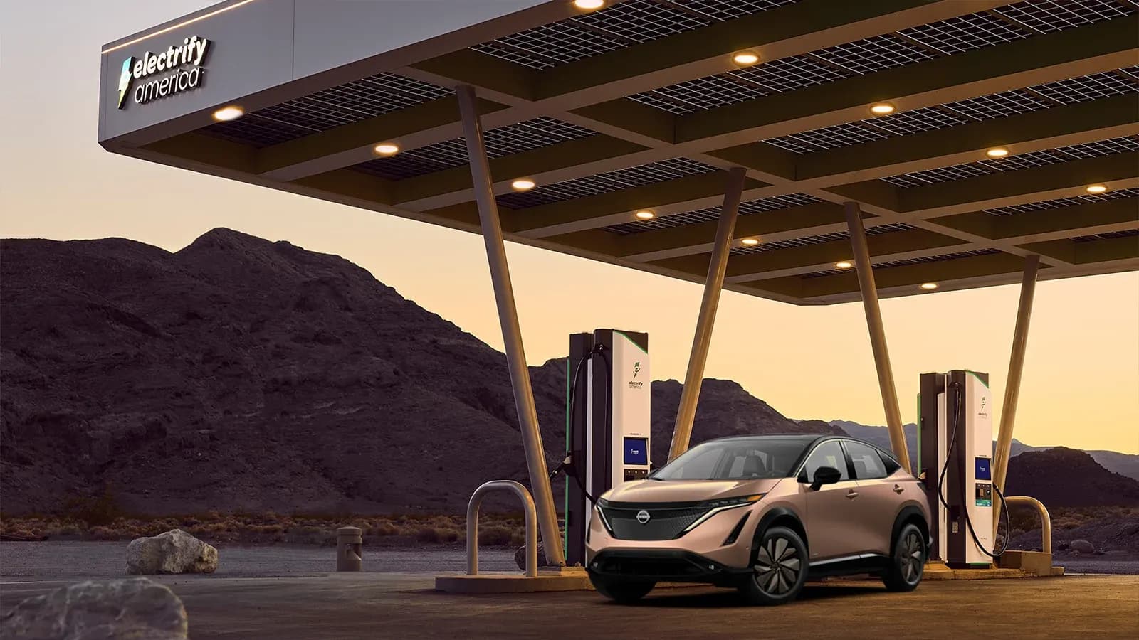 Nissan Ariya charging