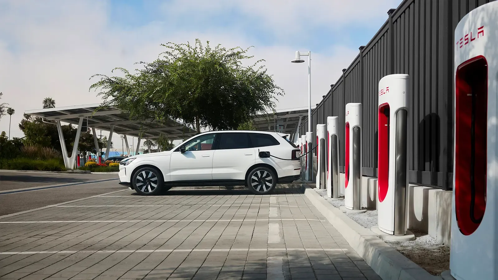 EVs using Tesla Superchargers