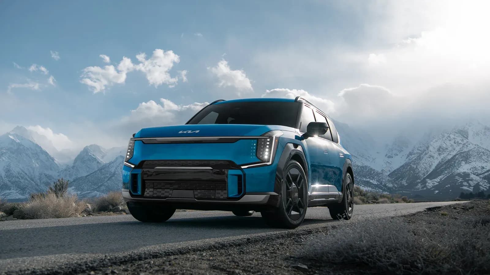 blue 2025 Kia EV9