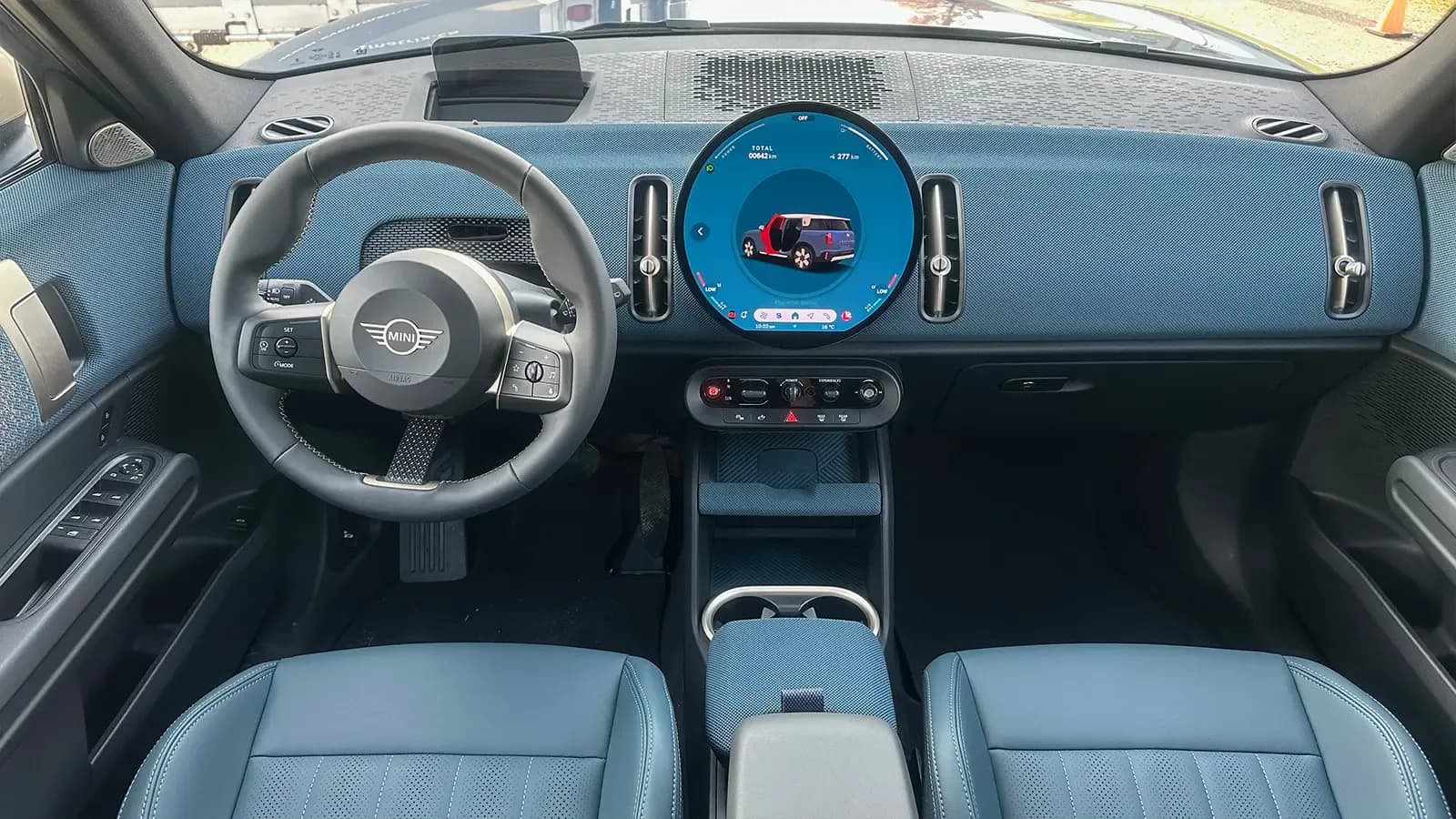 interior front view of the Mini Countryman