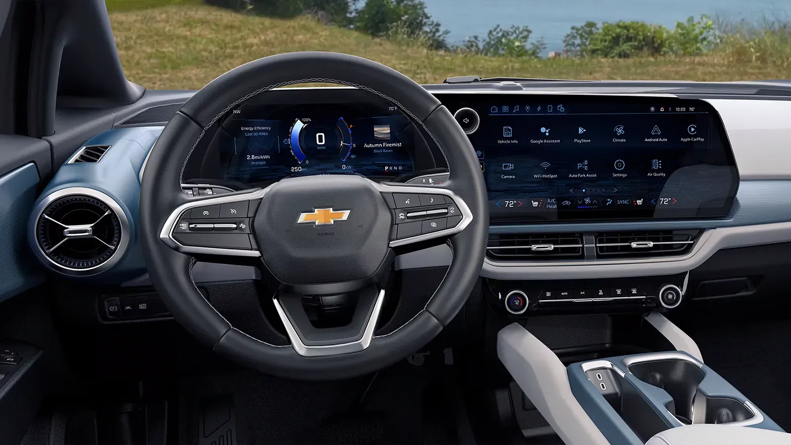 front dashboard of Equinox EV