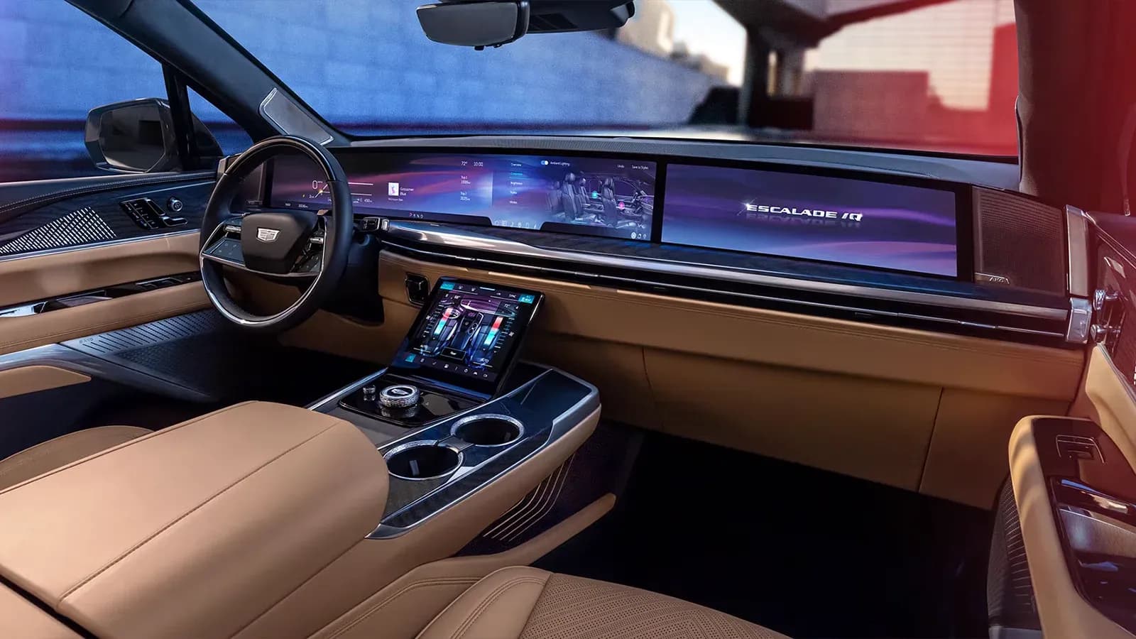 Escalade IQ front interior