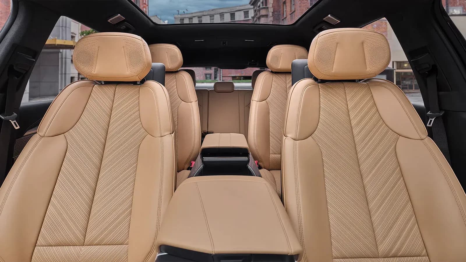 Cadillac Escalade IQ Interior with brown leather seats
