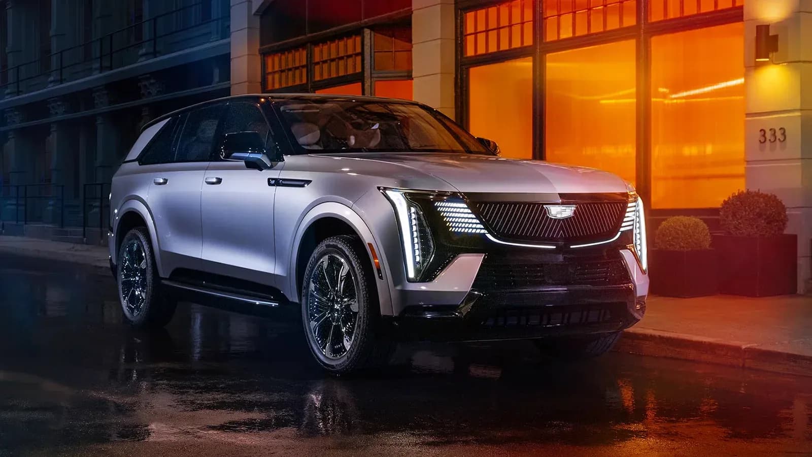 Silver Cadillac Escalade IQ