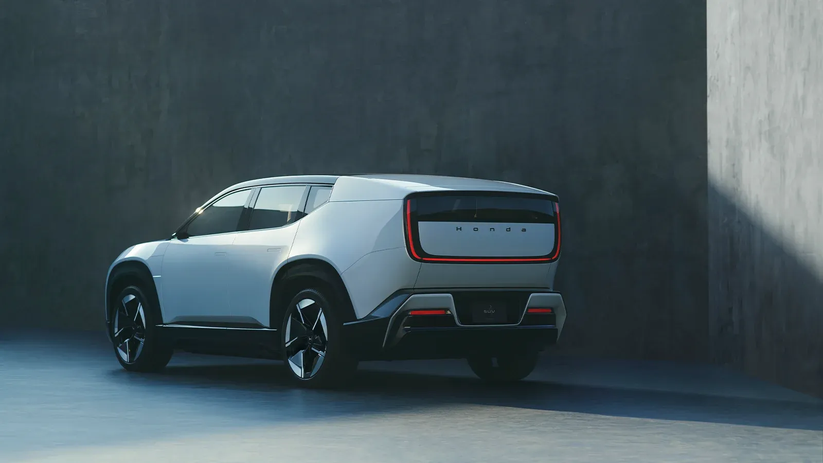rear view of Honda 0 Electric SUV