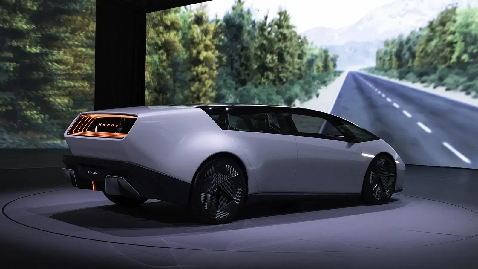 rear view of Honda 0 Electric Sedan
