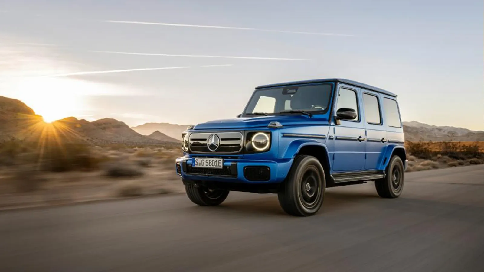 Blue Mercedes-Benz G580