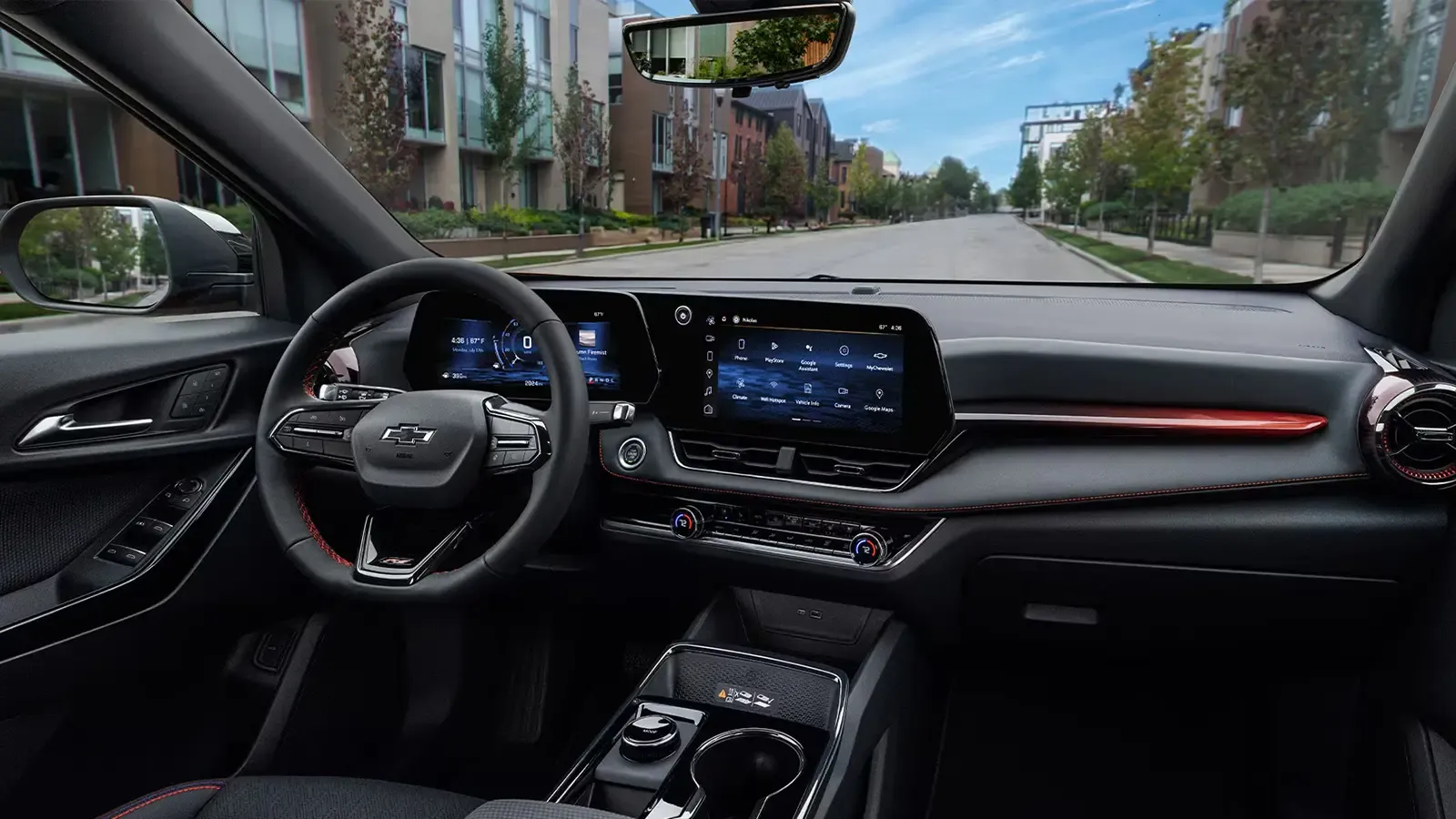 Drivers side interior of a Chevrolet Equinox 2025.