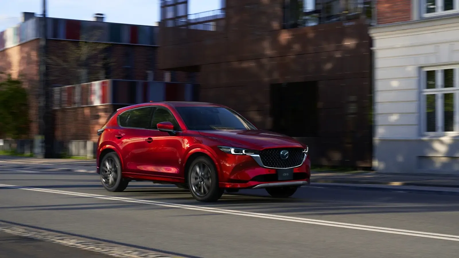 A red 2025 Mazda CX-5.