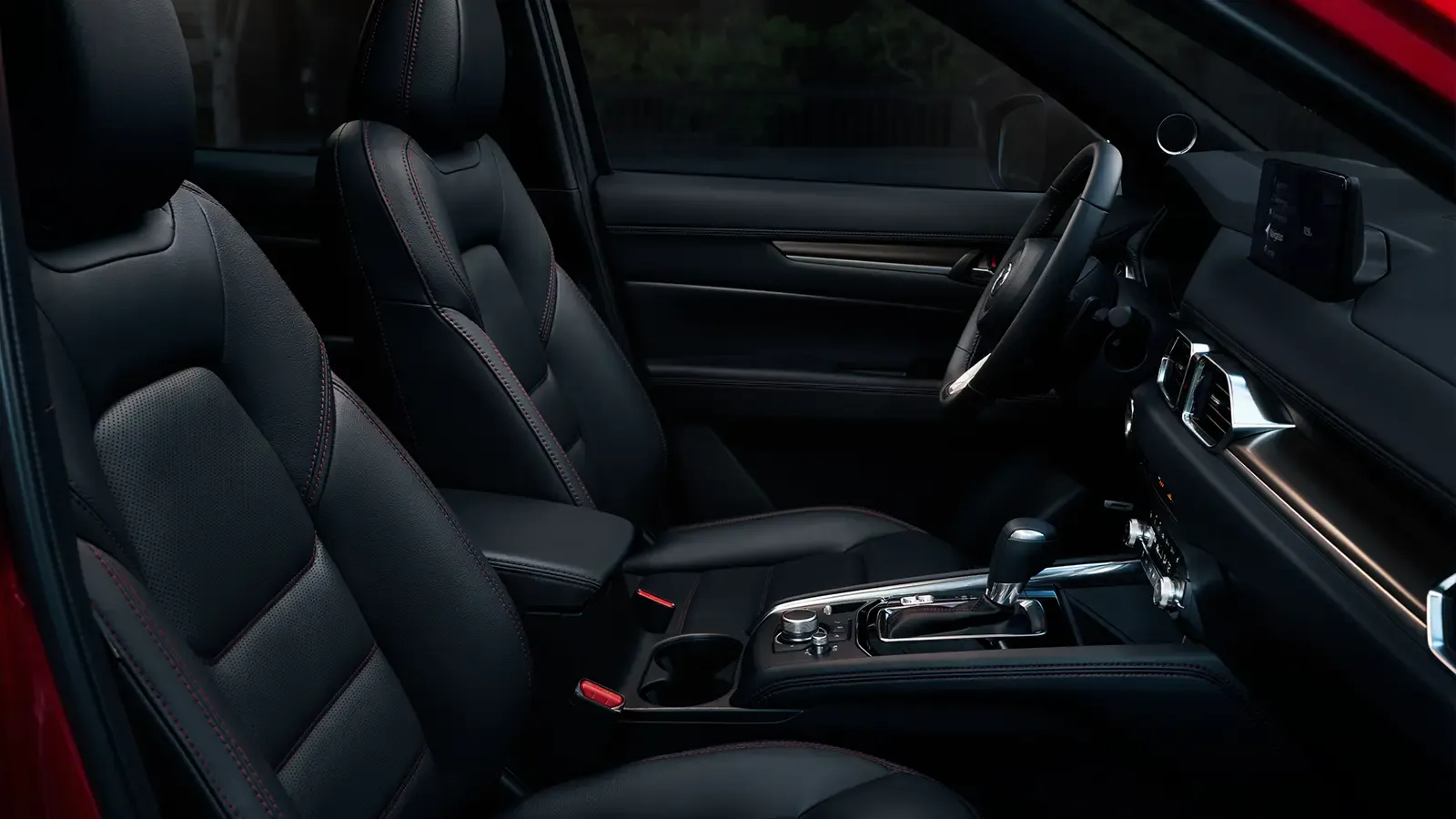 Drivers side interior of a 2025 Mazda CX-5.