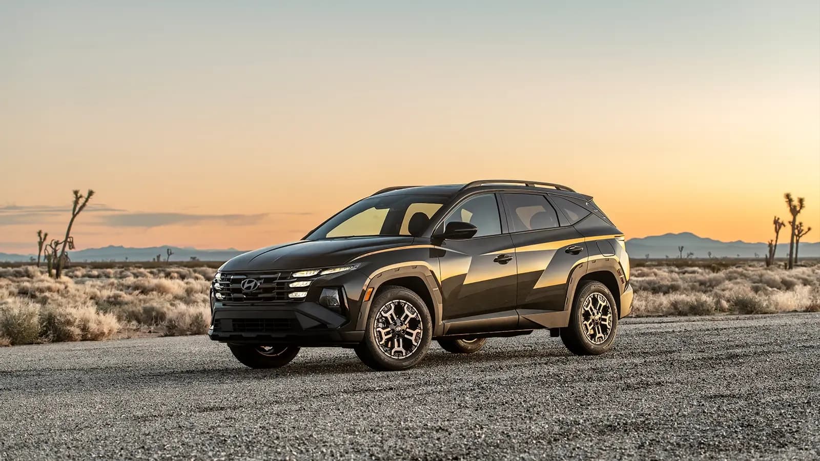 A black 2025 Hyundai Tucson
