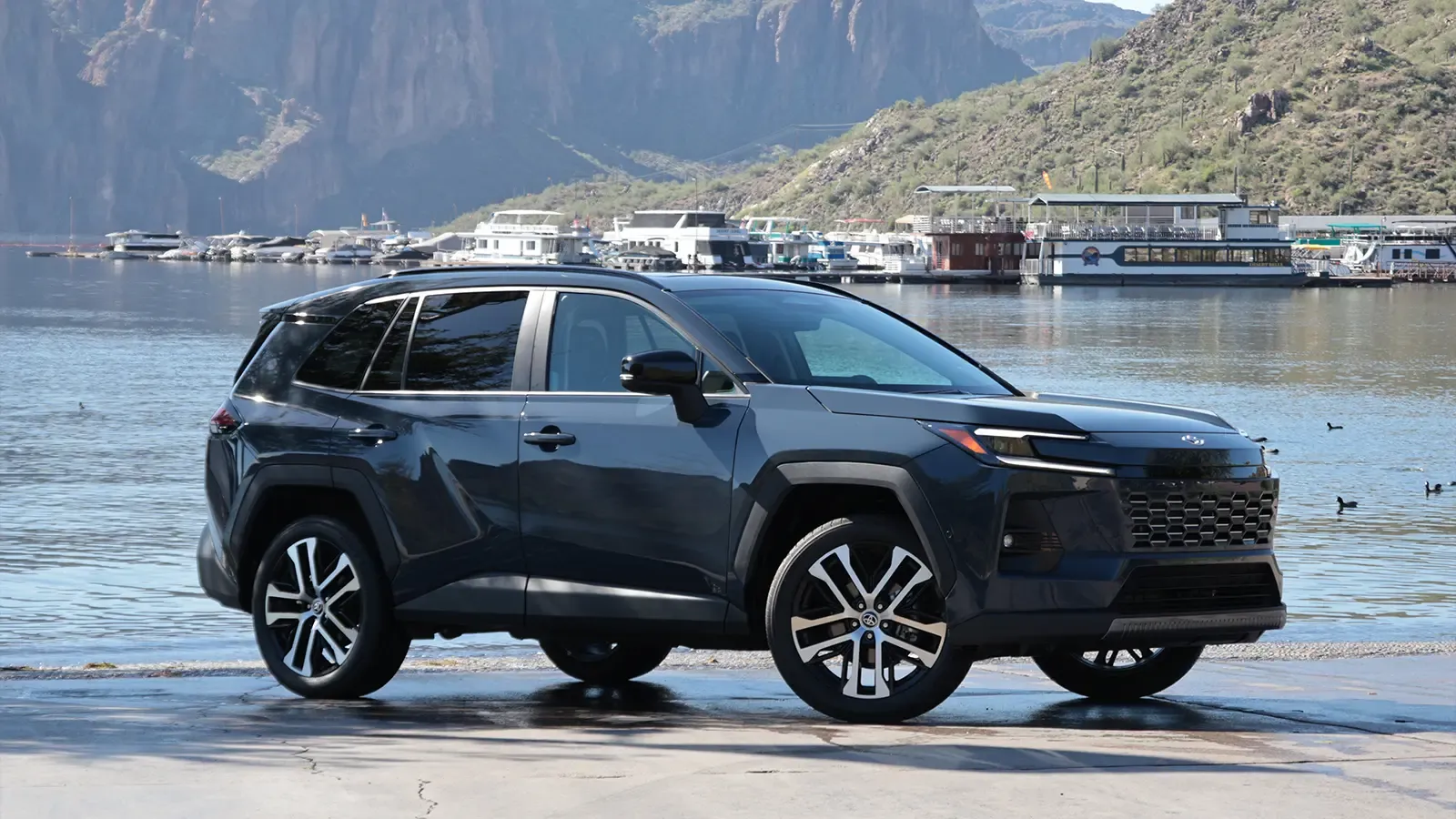 A blue 2026 Toyota Rav4