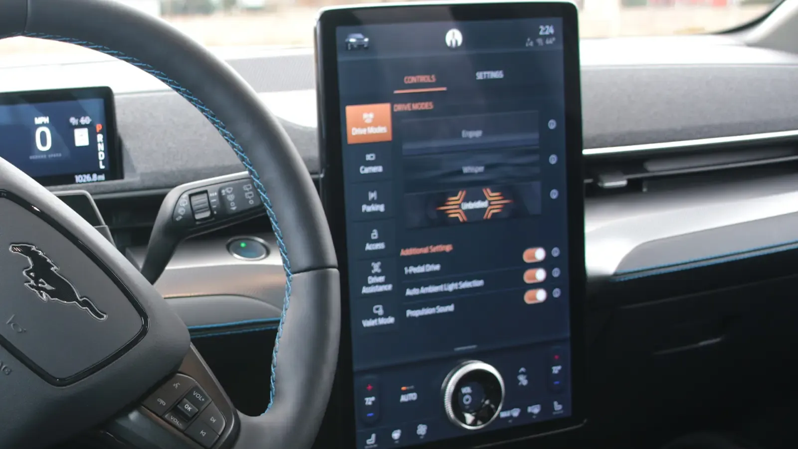 Ford Mustang Mach E driver HUD