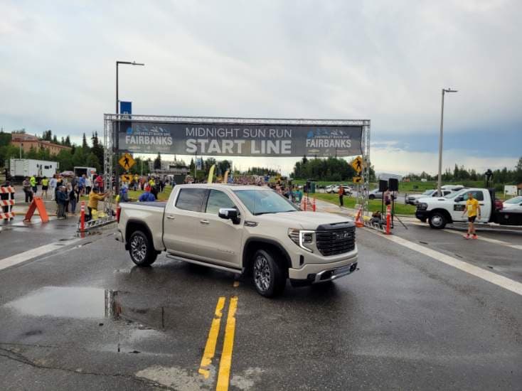 Fairbanks Chevy GMC at the Midnight Sun Run 2026 GMC Sierra 1500 Diesel